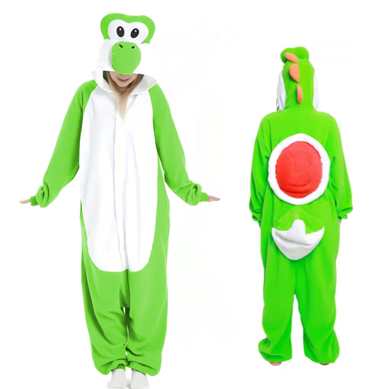 Women'S Accessories Flannels - Stroje Yoshi Cosplay dla dorosłych, onesie