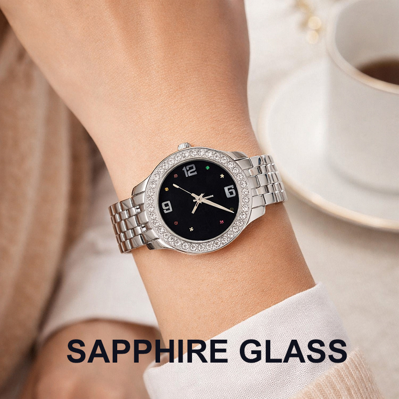 Women'S Accessories To Wear With Watch - Damski zegarek z diamentami, wodoodporny, luksusowy,