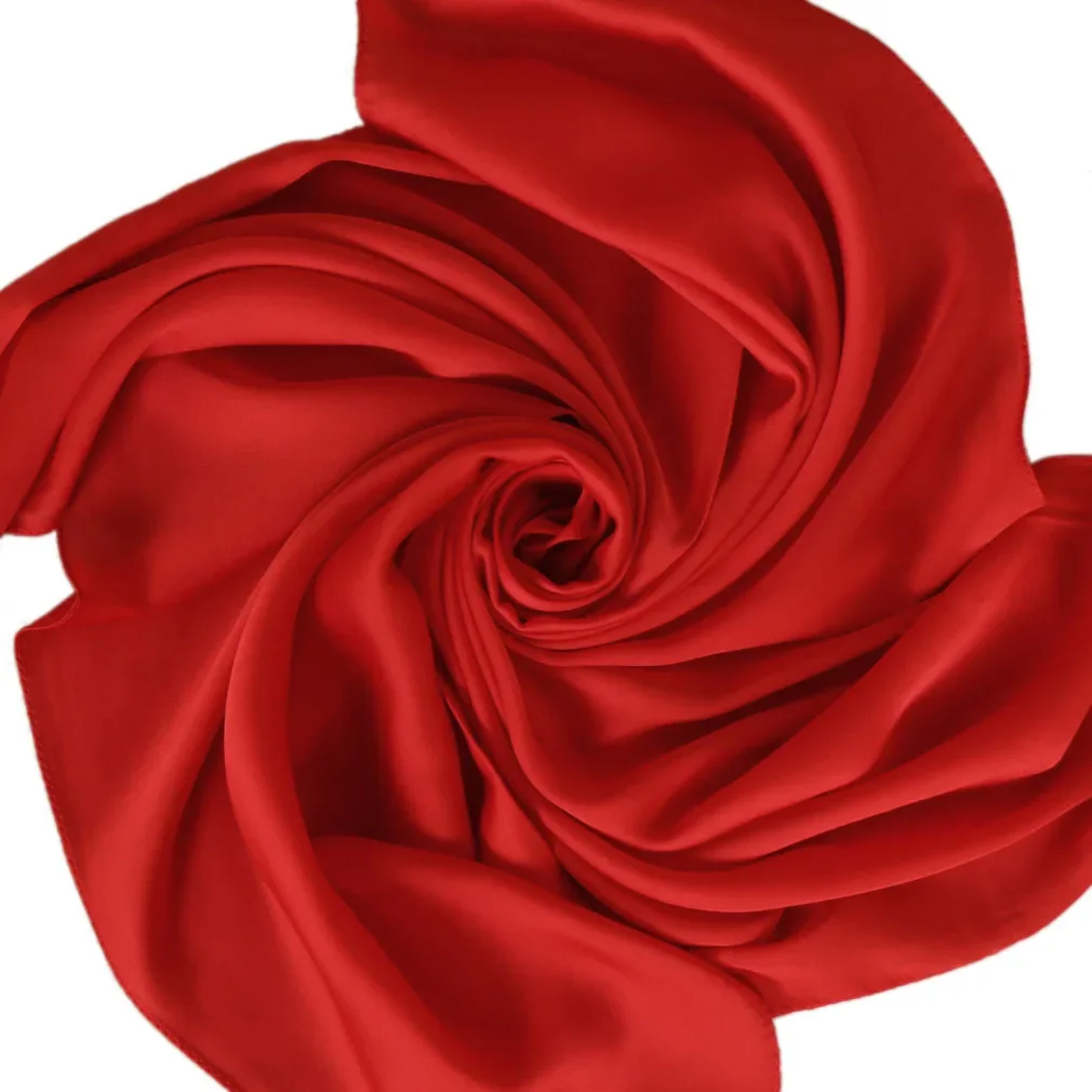 Satynowy szalik damski 70 cm,  – Women Accessories In Wholesale recenzja i cena
