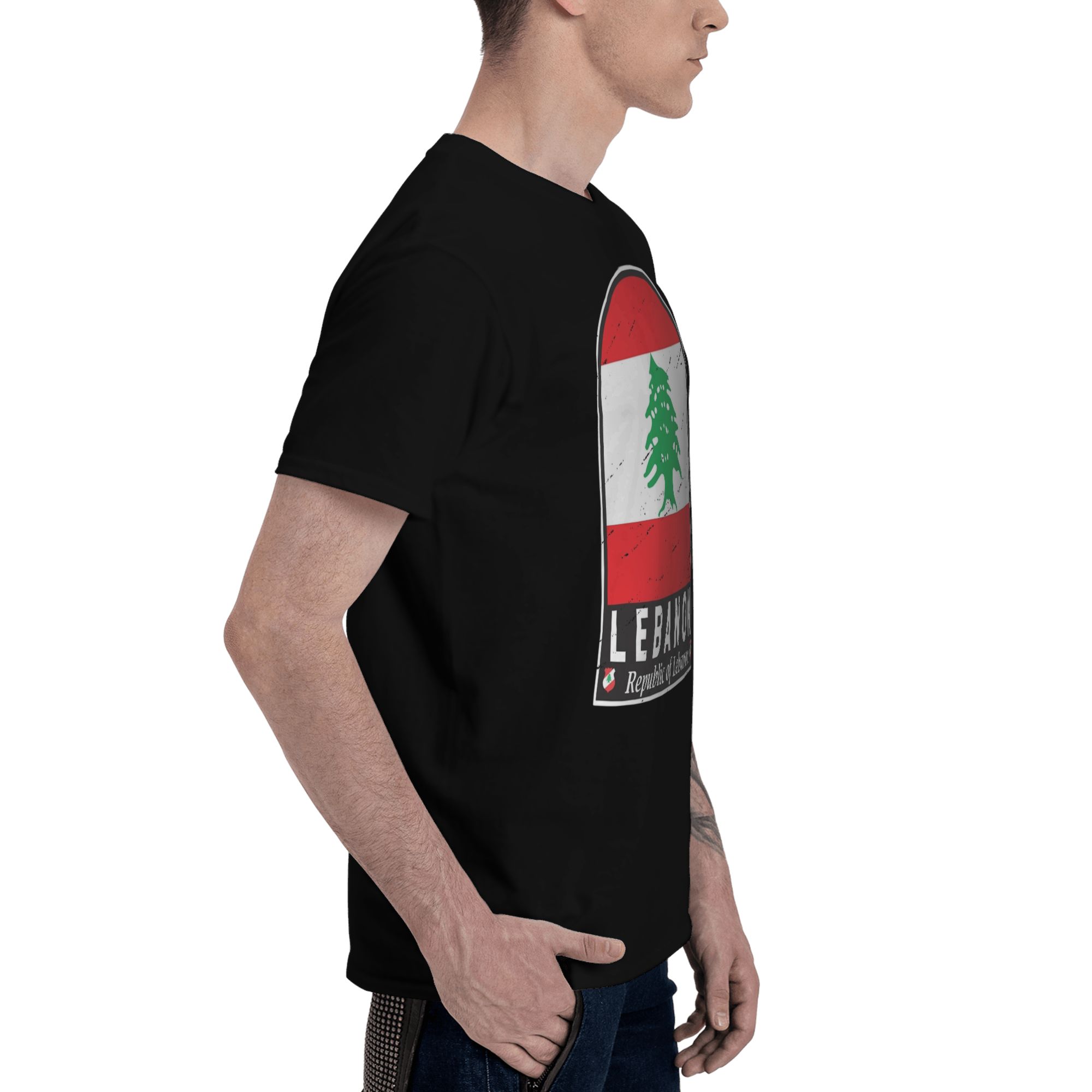 Koszulki z grafiką flagi Liban – Women Accessories Lebanon recenzja i cena