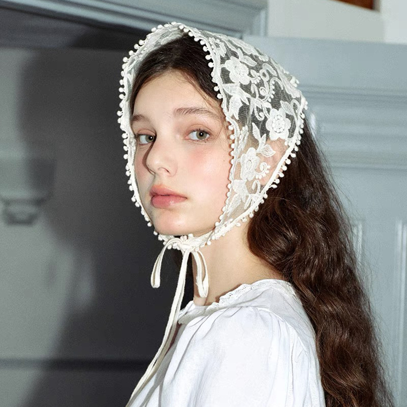 Biała tkana kwiecista koronka  – Women Accessories Photos recenzja i cena