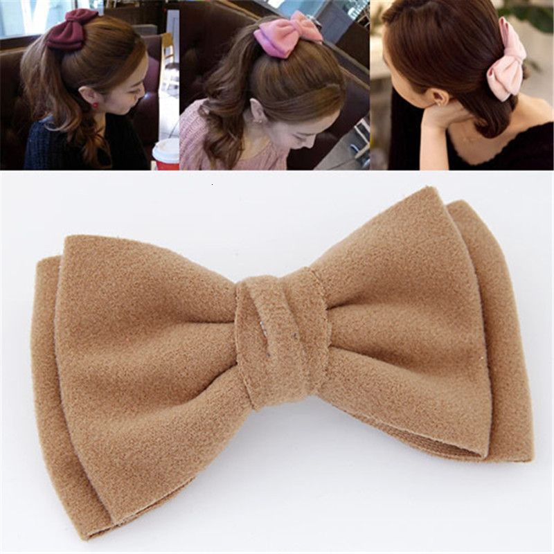 Koreański Solid Color Bow klip – Women'S Accessories Flannels recenzja i cena