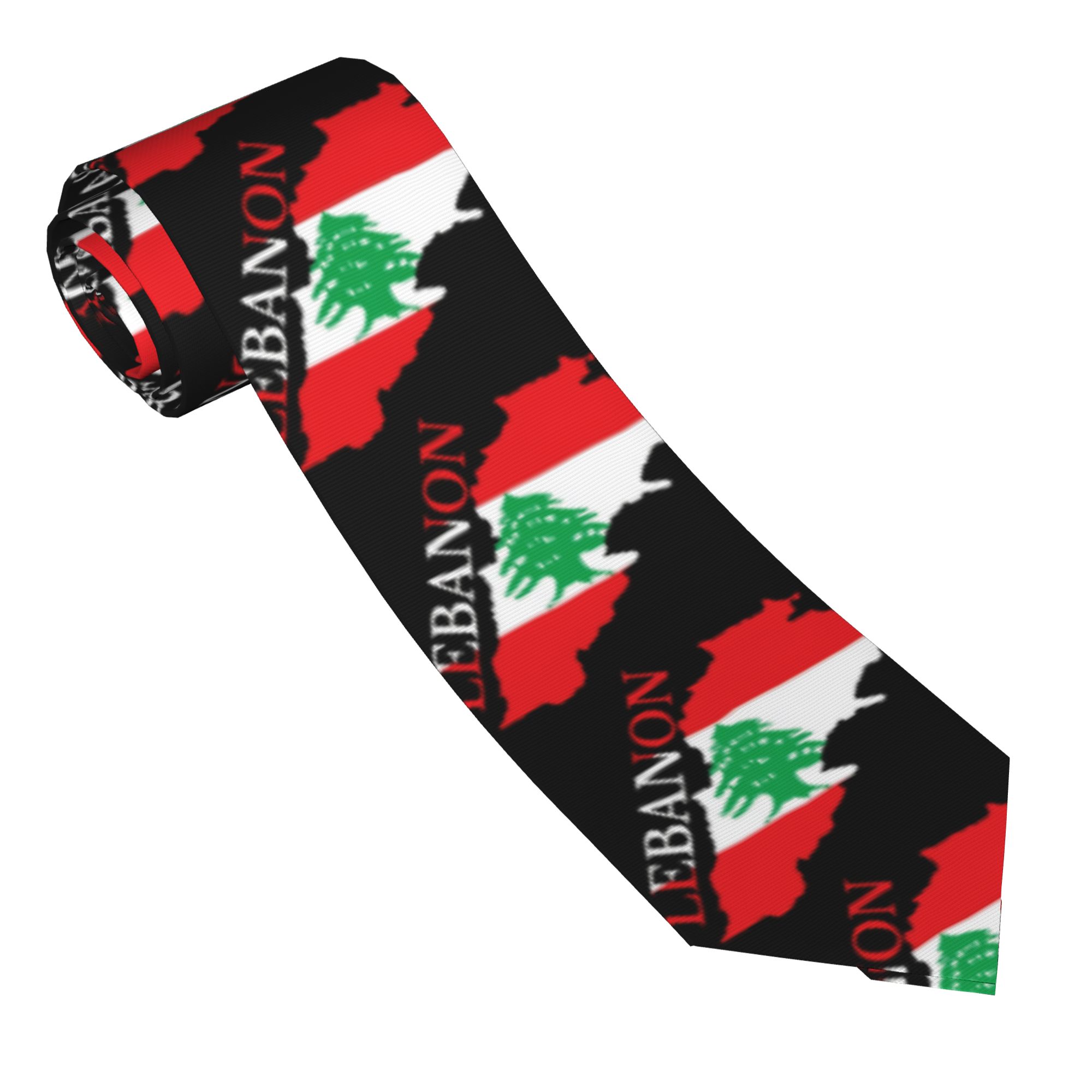 Krawat z mapą Libaunu, flaga L – Women Accessories Lebanon recenzja i cena